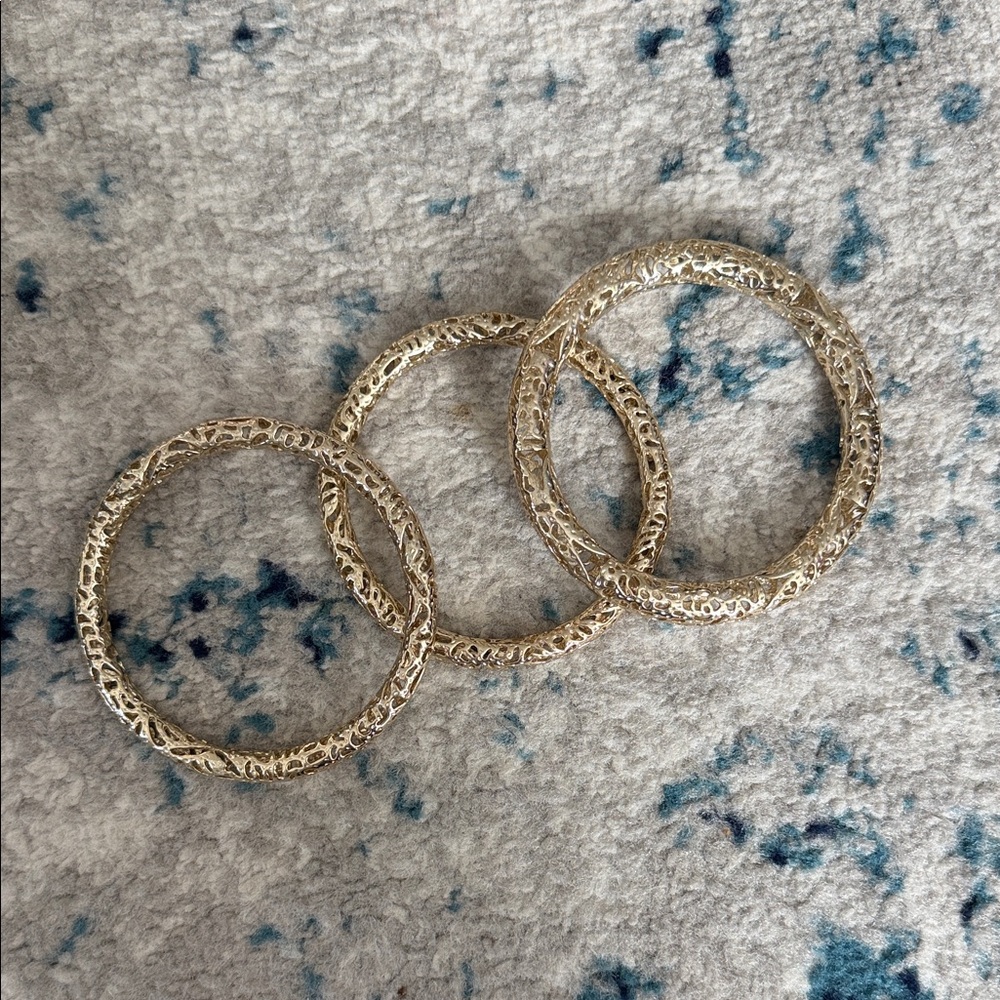 Kendra Scott Lucca Gold Bracelet Trio